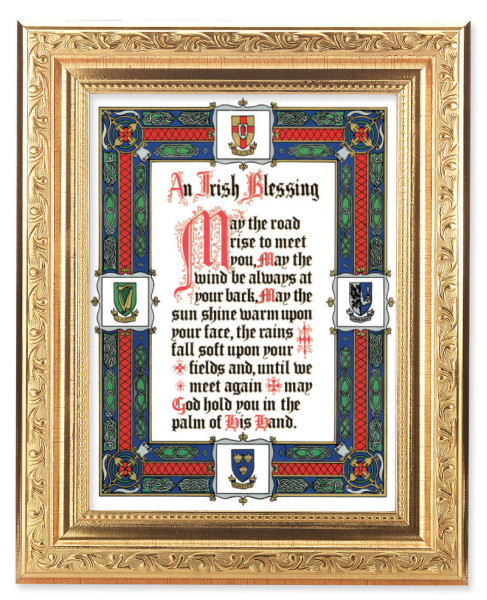 Irish Blessing 6x8 Print Under Glass - #162 Frame