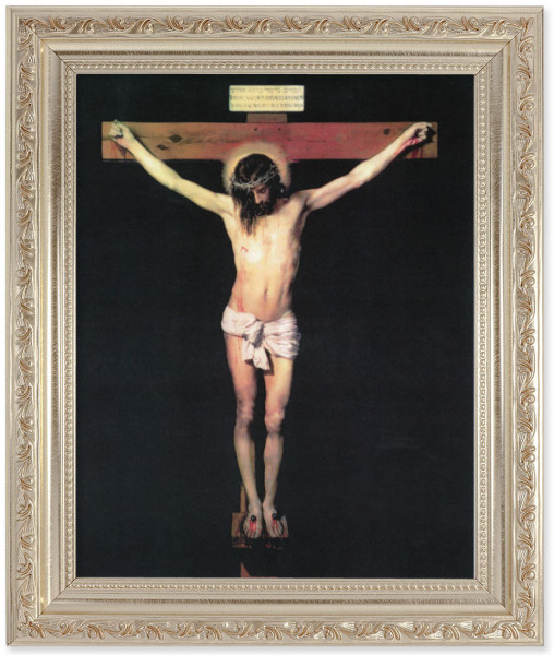 Jesus on the Cross 8x10 Framed Print Under Glass - #164 Frame