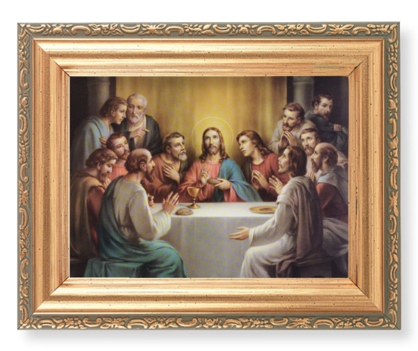 Last Supper 4x5.5 Print Under Glass - Full Color