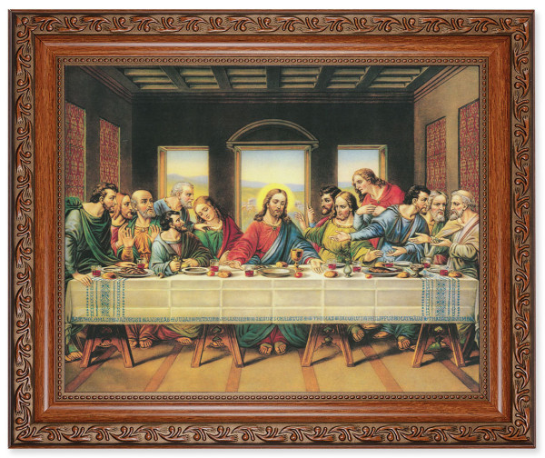 Last Supper 8x10 Framed Print Under Glass - #161 Frame