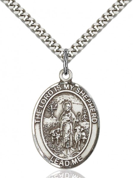 Lord Is My Shepherd Medal - Pewter