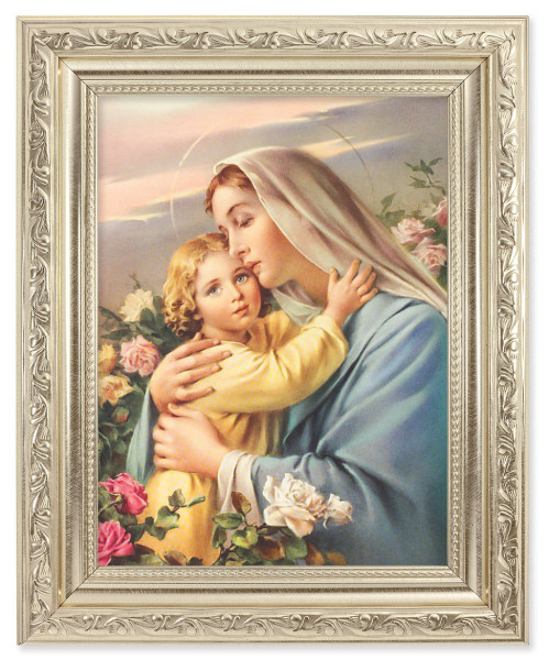 Madonna and Child 6x8 Print Under Glass - #163 Frame
