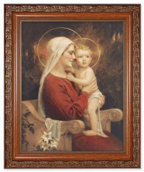 Madonna and Child Full of Joy 8x10 Framed Print Under Glass - #161 Frame