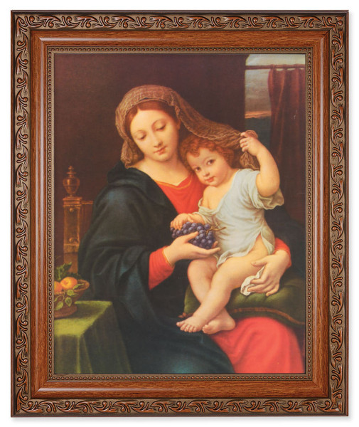 Madonna and Child Holding Veil 8x10 Framed Print Under Glass - #161 Frame