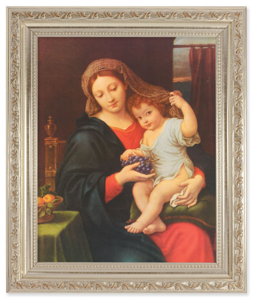 Madonna and Child Holding Veil 8x10 Framed Print Under Glass - #164 Frame
