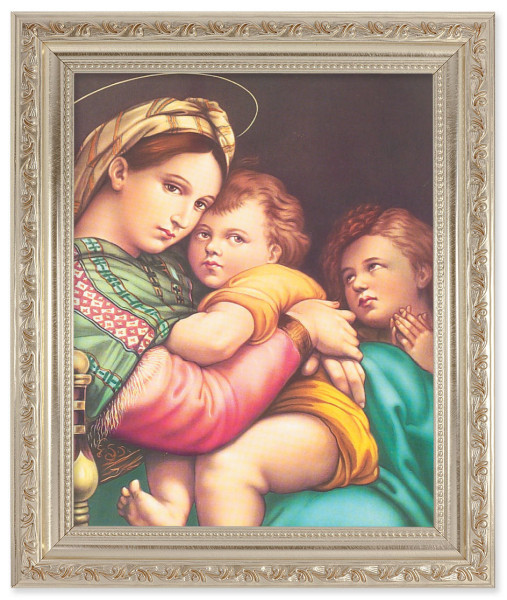 Madonna and Child with Saint Gabriel 8x10 Framed Print Under Glass - #164 Frame