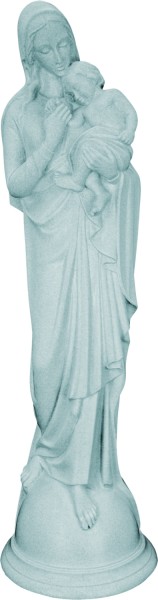 Plastic Madonna and Child Statue - 24 inch - Granite