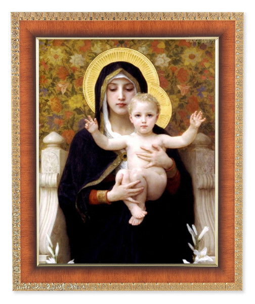 Madonna of the Roses 8x10 Framed Print Under Glass - #122 Frame