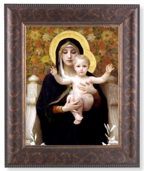 Madonna of the Roses 8x10 Framed Print Under Glass - #124 Frame