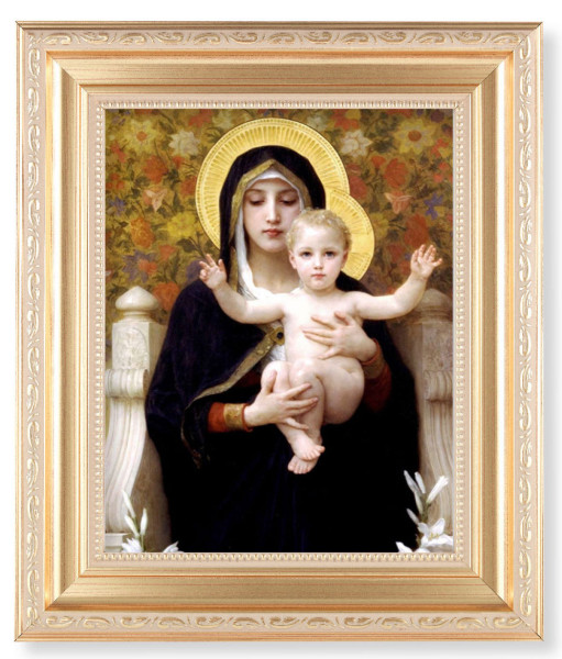 Madonna of the Roses 8x10 Framed Print Under Glass - #138 Frame