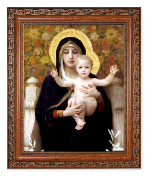 Madonna of the Roses 8x10 Framed Print Under Glass - #161 Frame