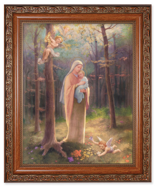 Madonna of the Woods 8x10 Framed Print Under Glass - #161 Frame