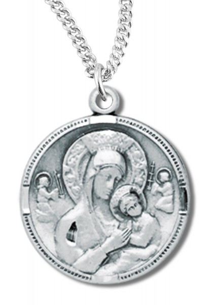 Our Lady of Perpetual Help Necklace - Sterling Silver