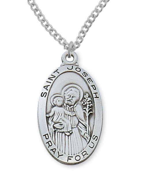 Men's St. Joseph  Medal - Pewter