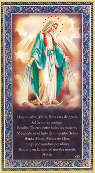Nuestra Se&ntilde;ora de Gracia (en espa&ntilde;ol) Placa de pared hecha en Italia - Full Color