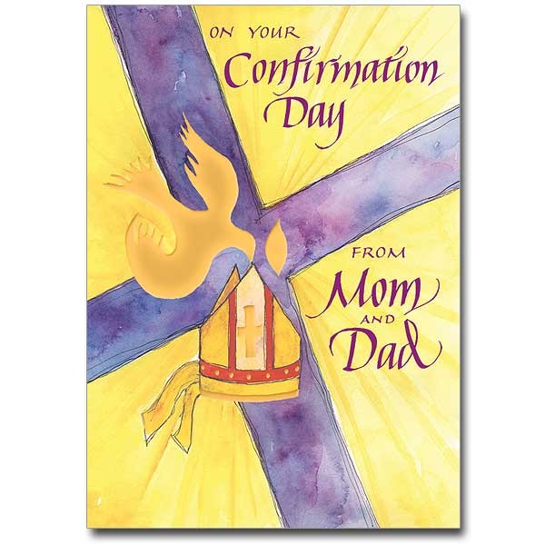 On Your Confirmation Day from Mom and Dad Greeting Card - Multi-Color