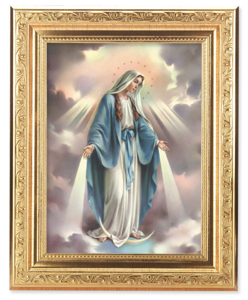 Our Lady of Grace 6x8 Print Under Glass - #162 Frame
