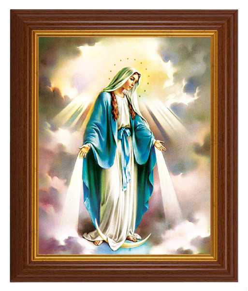 Our Lady of Grace 8x10 Textured Artboard Dark Walnut Frame - #112 Frame