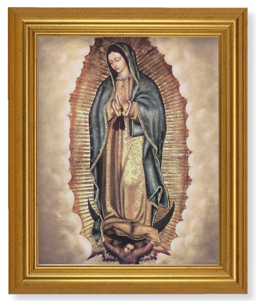 Our Lady of Guadalupe 8x10 Framed Print Under Glass - #110 Frame