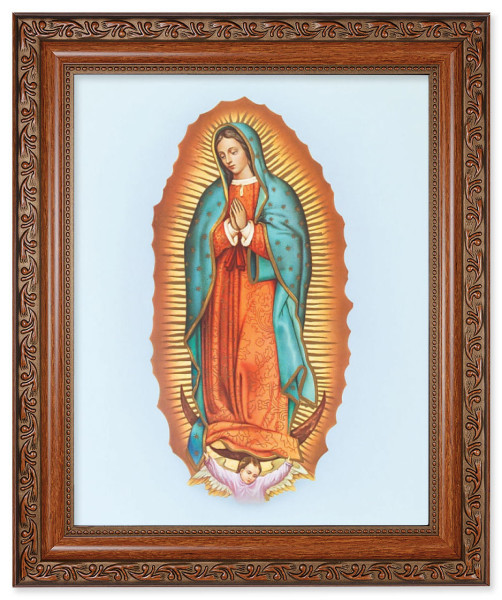 Our Lady of Guadalupe 8x10 Framed Print Under Glass - #161 Frame