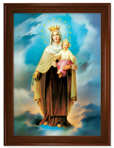 Our Lady of Mount Carmel 19x27 Framed Print Artboard - #172 Frame