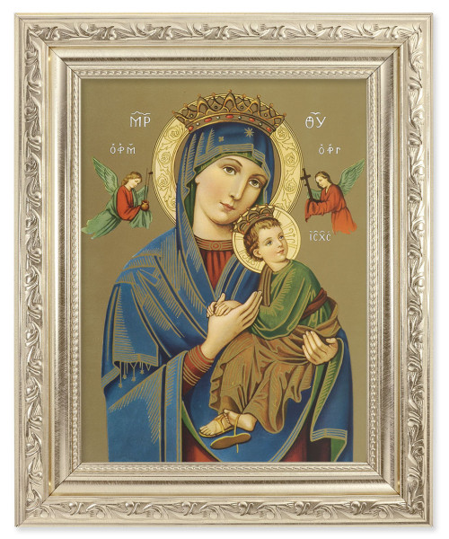 Our Lady of Perpetual Help 6x8 Print Under Glass - #163 Frame