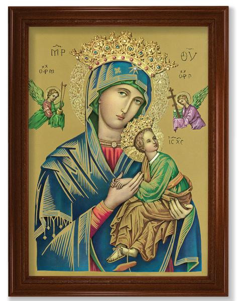 Our Lady of Perpetual Help Icon 19x27 Framed Print Artboard - #172 Frame
