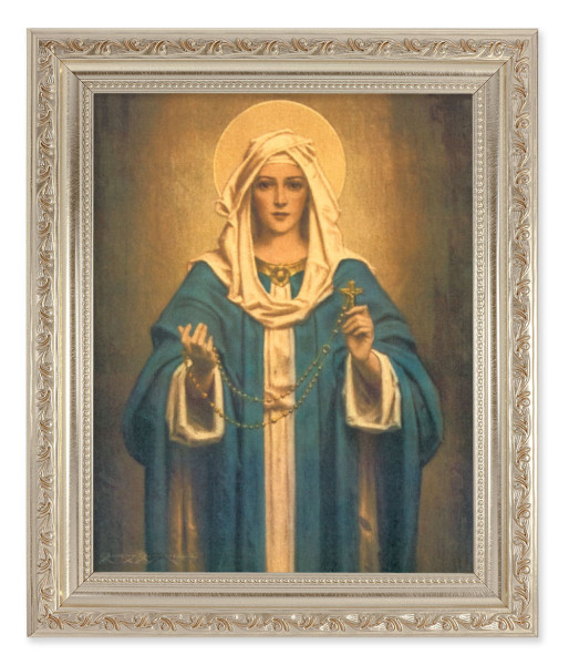 Our Lady of the Rosary 8x10 Framed Print Under Glass - #164 Frame