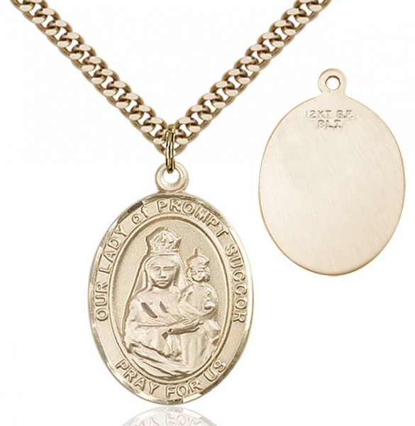 Our Lady of Grace of Prompt Succor Medal - 14KT Gold Filled