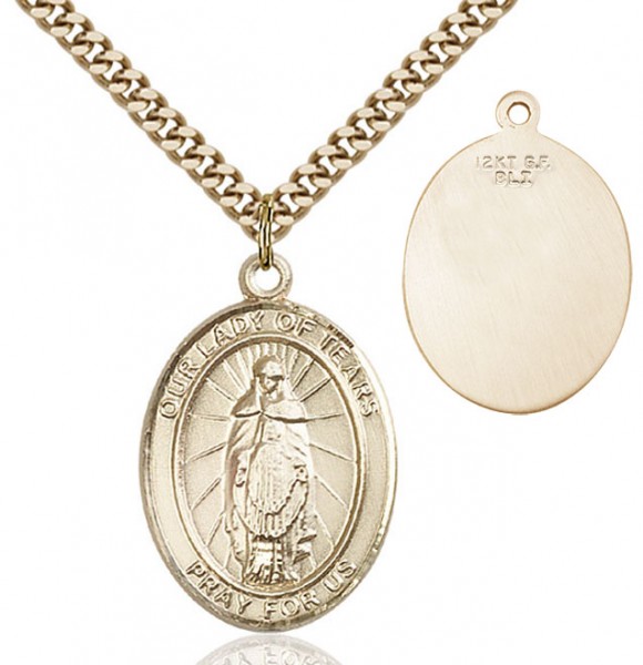 Our Lady of Tears Medal - 14KT Gold Filled