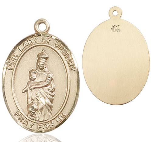 Our Lady of Grace of Victory Medal - 14K Solid Gold