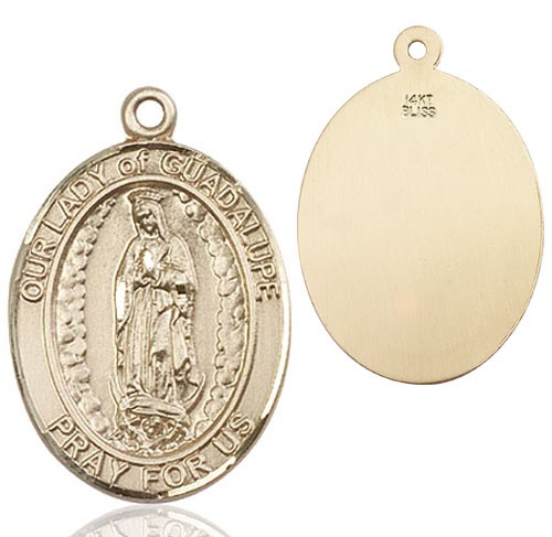 Our Lady of Guadalupe Medal - 14K Solid Gold