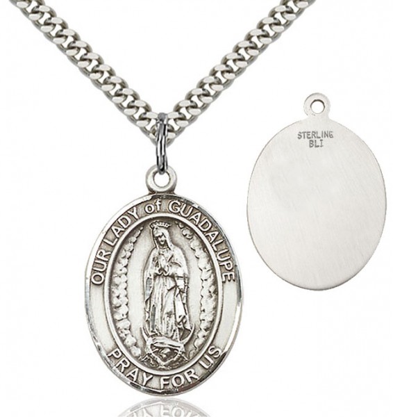 Our Lady of Guadalupe Medal - Sterling Silver