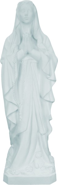 Plastic Our Lady of Lourdes Statue - 24 inch - White