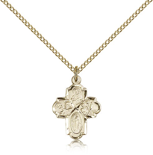 Women's Four-Way Medal - 14KT Gold Filled