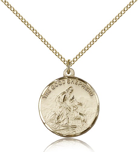 Good Shepherd Medal - 14KT Gold Filled