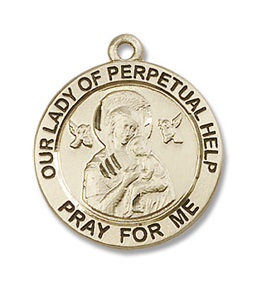 Our Lady of Perpetual Help Medal - 14K Solid Gold