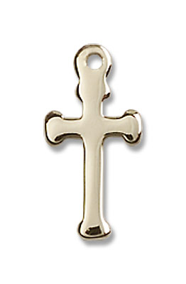Plain Petite Cross Pendant - 14K Solid Gold