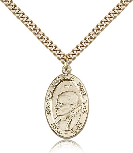Saint John Paul II Medal - 14KT Gold Filled