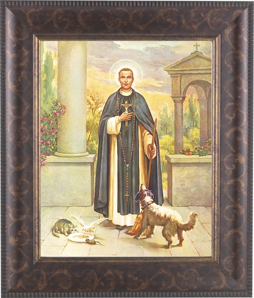St. Martin dePorres 8x10 Framed Print Under Glass - #124 Frame