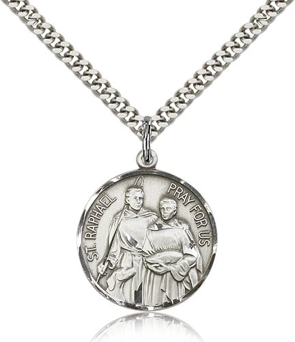 St. Raphael Medal - Sterling Silver
