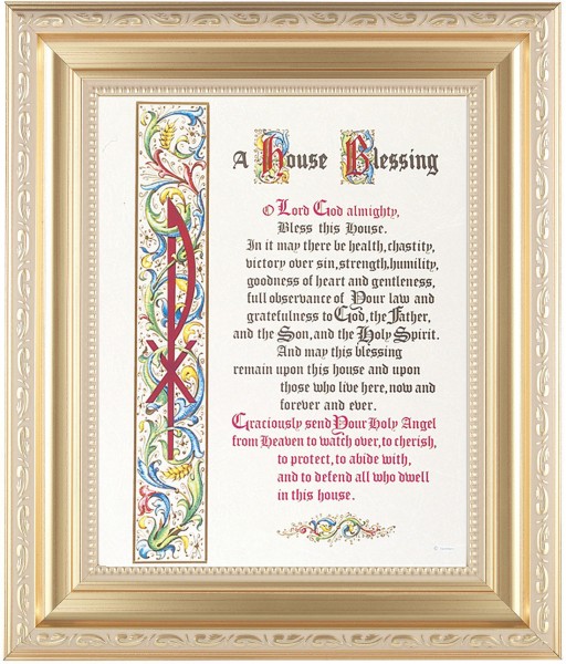 A House Blessing Prayer 8x10 Framed Print Under Glass - #138 Frame
