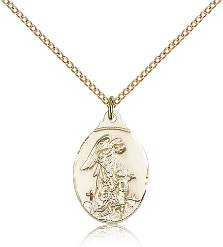 Women's Guardian Angel Pendant - 14KT Gold Filled