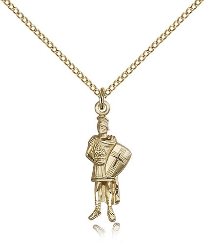 St. Florian Medal - 14KT Gold Filled