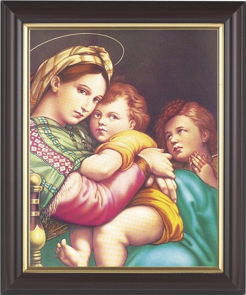 Madonna and Child with Saint Gabriel 8x10 Framed Print Under Glass - #133 Frame