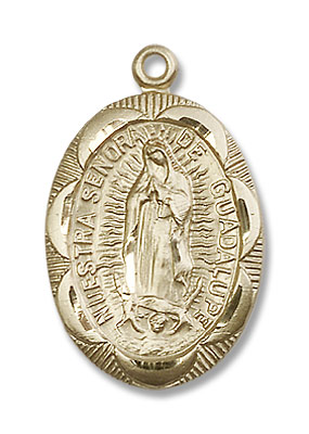 Our Lady of Guadalupe Medal - 14K Solid Gold