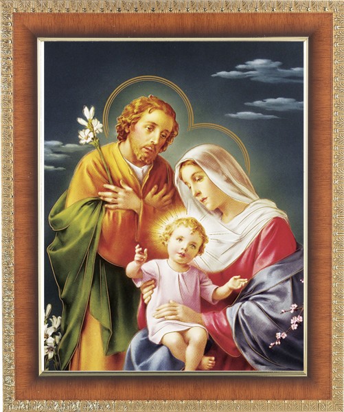 Holy Family 8x10 Framed Print Under Glass - #122 Frame