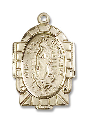 Our Lady of Guadalupe Medal - 14K Solid Gold