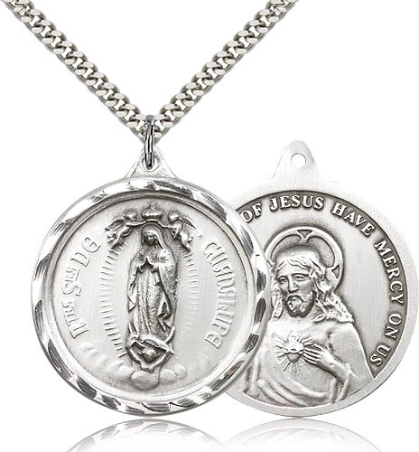 Our Lady of Guadalupe Medal - Sterling Silver