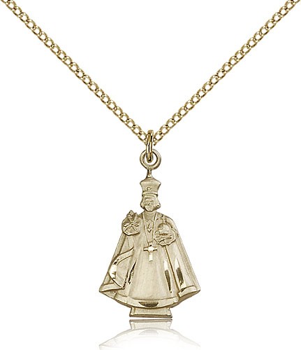 Infant of Prague Pendant - 14KT Gold Filled